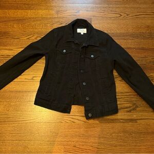 Time and Tru Black Denim Jacket